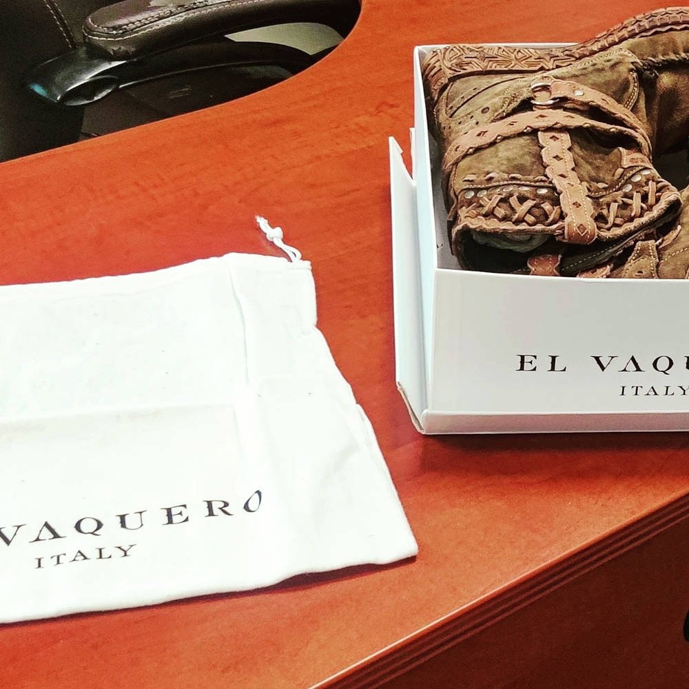 El Vaquero Brown Leather Boots